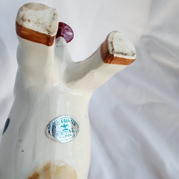 Vintage Royal Japan Cow Creamer or Planter Handpainted with spout - Picture 14 of 16